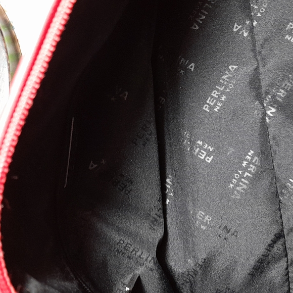 🌺PERLINA RED LEATHER TUBULAR Handbag - Picture 8 of 9